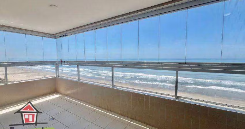 Apartamento frente mar com 3 dormitórios à venda, 128 m² por R$ 895.000 - Jardim Real - Praia Grande/SP