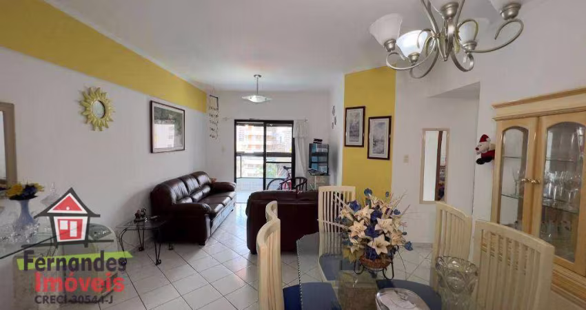 Apartamento mobiliado 350 metros da praia com 2 dormitórios à venda 101 m² por R$ 480.000  Guilhermina  Praia Grande SP