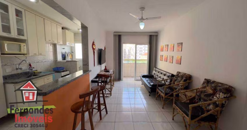 Apartamento porteira fechada com 1 dormitório à venda 53 m² por R$ 318.000  Tupi  Praia Grande SP