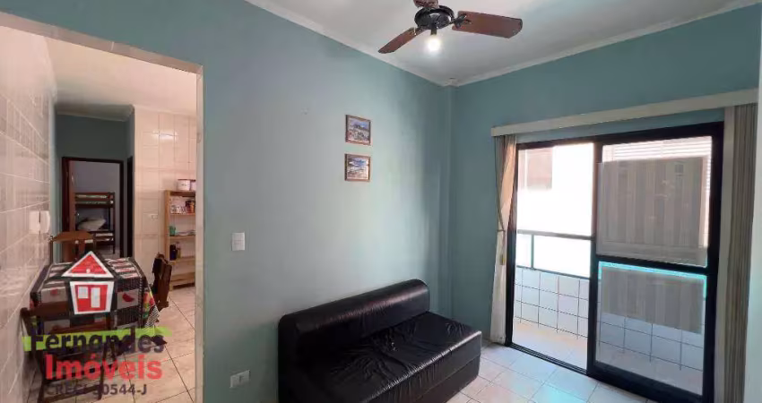 Apartamento mobiliado uma quadra da praia com 1 dormitório para alugar definitivo pacote 60 m² por R$ 2.000 mês  Guilhermina  Praia Grande SP