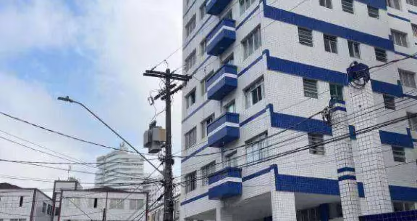 Apartamento mobiliado com 1 quarto 300 metros da praia à venda, 60 m² por r$ 290.000  boqueirão  praia grande sp