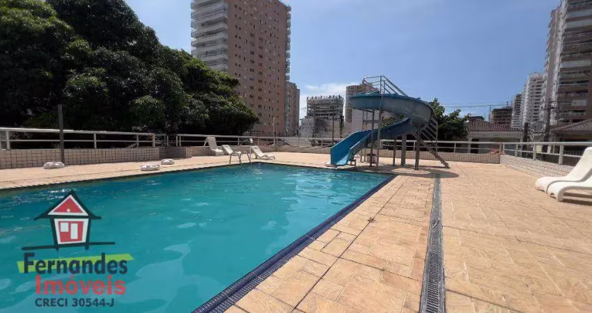 Apartamento porteira fechada com 1 dormitório e lazer completo à venda, 51 m² por r$ 250.000 aviação praia grande sp
