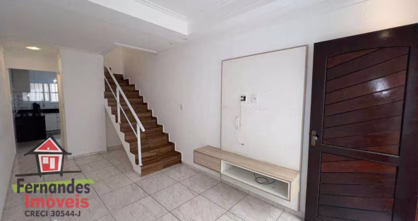 Sobrado de condomínio com 2 dormitórios sendo 1 suíte  para alugar definitivo pacote 64 m² por R$ 2.600 mês  Guilhermina  Praia Grande SP