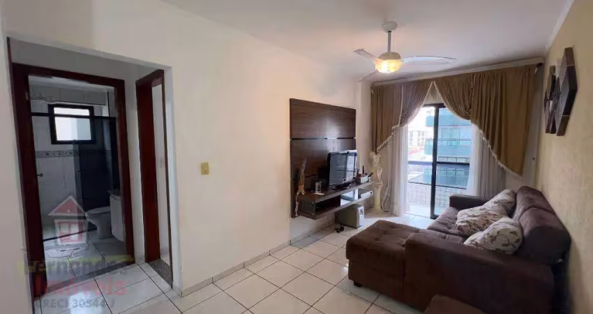 Apartamento 1 dormitório com suíte  200 metros da praia  à venda por 350.000 guilhermina praia grande.
