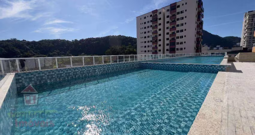 Apartamento novo  com 2 dormitórios sendo 1 suíte à venda, 60 m² por r$ 390.000 - boqueirão - praia grande/sp
