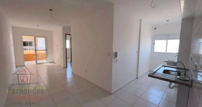Apartamento novo no boqueirão em praia grande com 2 dormitórios sendo 1 suíte à venda, 60 m² por r$ 390.000