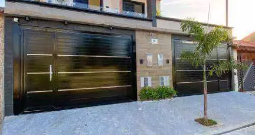 Sobrado com 3 dormitórios 300 metros da praia à venda por r$ 890.000 - maracanã - praia grande/sp