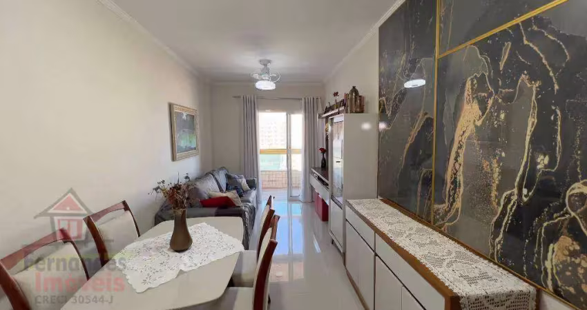 Apartamento frente mar com 1 dormitório à venda, 55 m² por r$ 420.000 - aviação - praia grande/sp