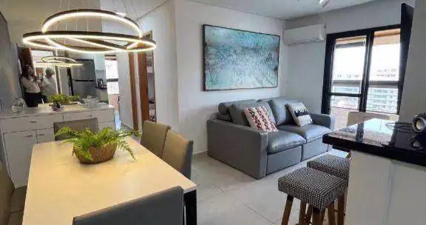 Apartamento alto padrão   vista mar 100 metros da praia 2 dormitórios à venda por r$750.000 canto do forte praia grande sp.