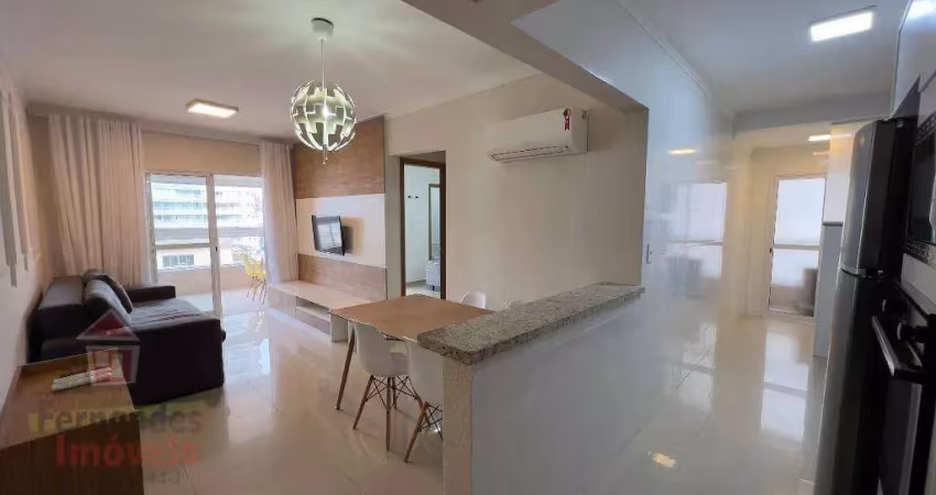 Apartamento alto padrão mobiliado vista lateral mar 2 suítes aluguel definitivo pacote por r$4.800 mês aviação praia grane/sp.