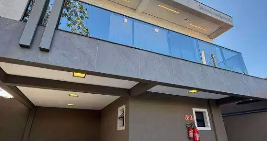 Casa nova sobreposta alta com 2 dormitórios à venda, 74 m² por r$ 415.000 - mirim - praia grande/sp