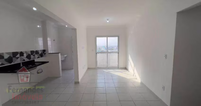 Apartamento novo com 2 dormitórios sendo 1 suíte  para alugar definitivo pacote  57 m² por r$ 2.500/mês - mirim - praia grande/sp