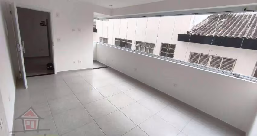 Apartamento novo 300 metros da praia com 1 dormitório à venda, 44 m² por r$ 336.000 - vila guilhermina - praia grande/sp