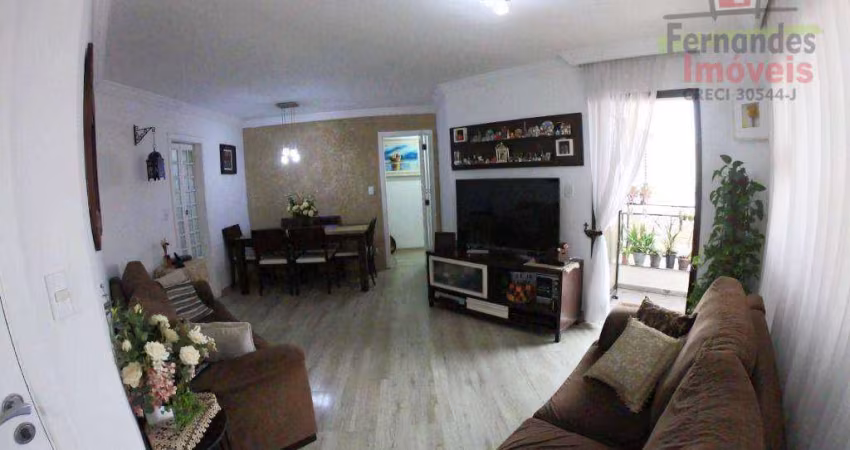 Apartamento com 3 dormitórios sendo 1 suíte e lavabo à venda, próximo estação Tatuapé, 114 m² por R$ 750.000 - Mooca - São Paulo/SP