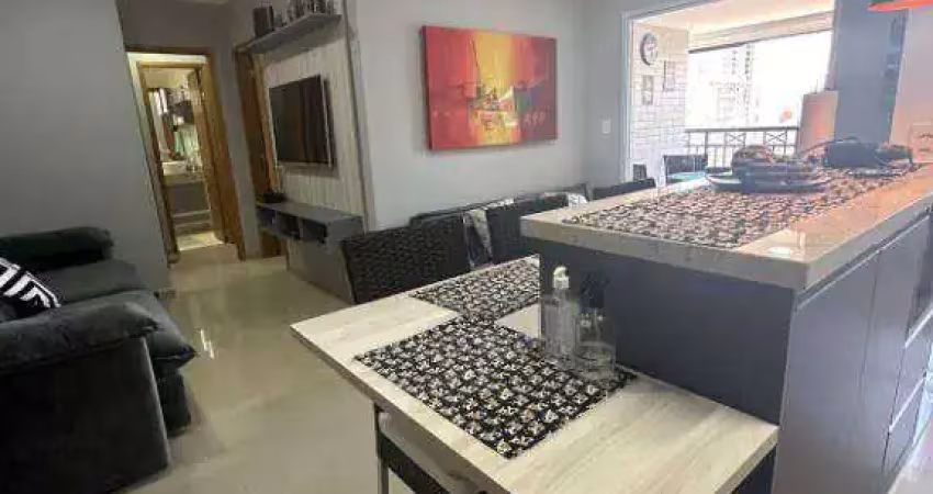 Apartamento mobiliado e decorado com 2 quartos sendo 1 suíte  à venda, 73 m² por r$ 700.000 - guilhermina - praia grande/sp