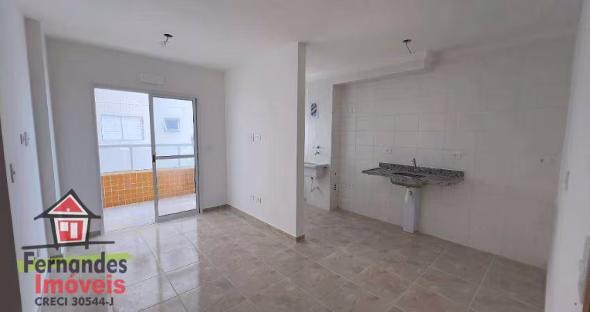 Apartamento em fase final de acabamento com 2 dormitórios à venda, 57 m² por R$ 400.000 - Boqueirão - Praia Grande/SP