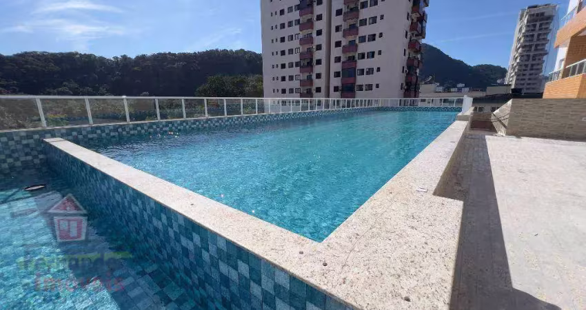 Apartamento novo com 2 dormitórios à venda, 60 m² por r$ 390.000 - boqueirão - praia grande/sp