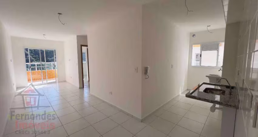 Apartamento novo  com 2 dormitóriossendo 1 suíte à venda, 57 m² por r$ 390.000 - boqueirão - praia grande/sp