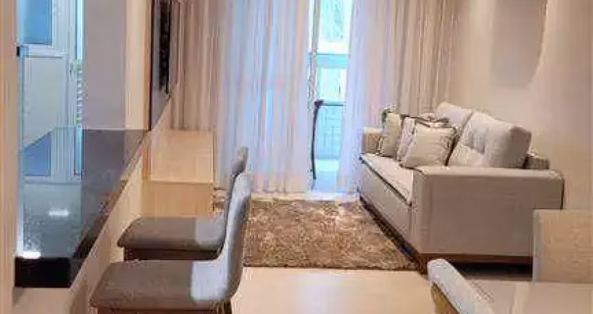 Apartamento decorado e mobiliado no canto do forte com 3 quartos sendo 2 suítes à venda, 119 m² por r$ 950.000 parcela direto praia grande sp