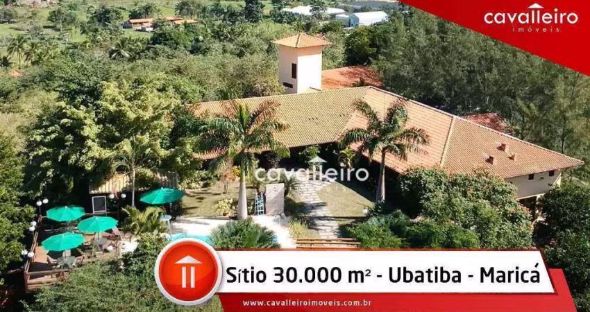Sítio em condomínio rural , com 5 dormitórios à venda, 30000 m² por r$ 3.800.000 - ubatiba - maricá/rj