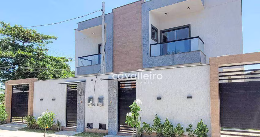 Casa com 3 dormitórios, 1 Suíte com Closet, Churrasqueira,  à venda, 122 m² por R$ 660.000 - Jardim Atlântico Leste (Itaipuaçu) - Maricá/RJ