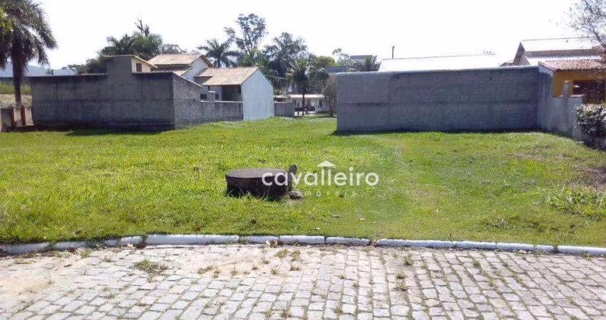 Terreno plano em Condomínio Fechado, com 766 m², à venda por R$ 160.00 ,  Maricá - Rj