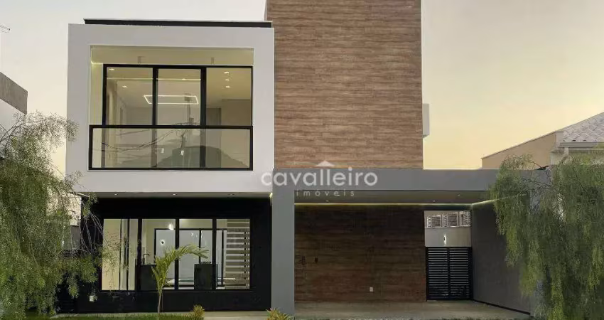 R$1.750.000 – casa duplex no alphaville maricá: 4 quartos, 3 suítes, piscina e acabamento premium