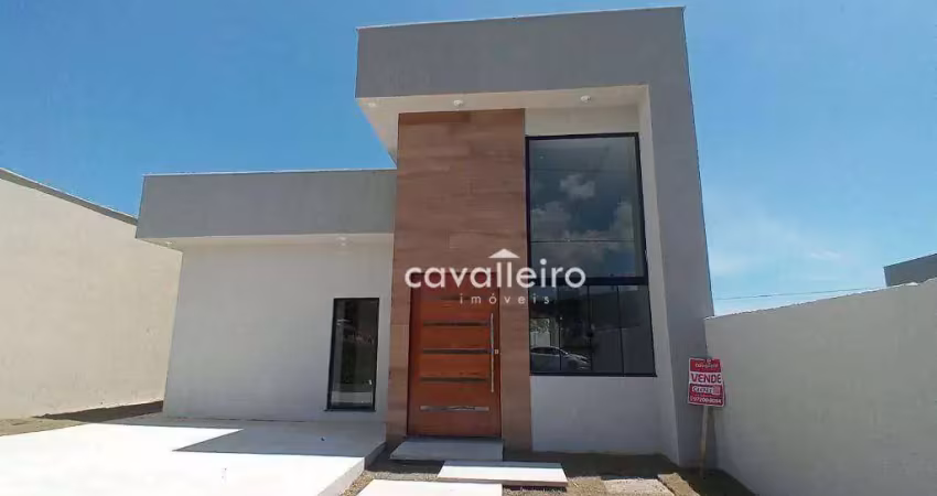 Casa com 3 quartos, sendo 1 suíte, em Condomínio fechado à venda, por R$ 485.000 -  Caxito - Maricá/RJ