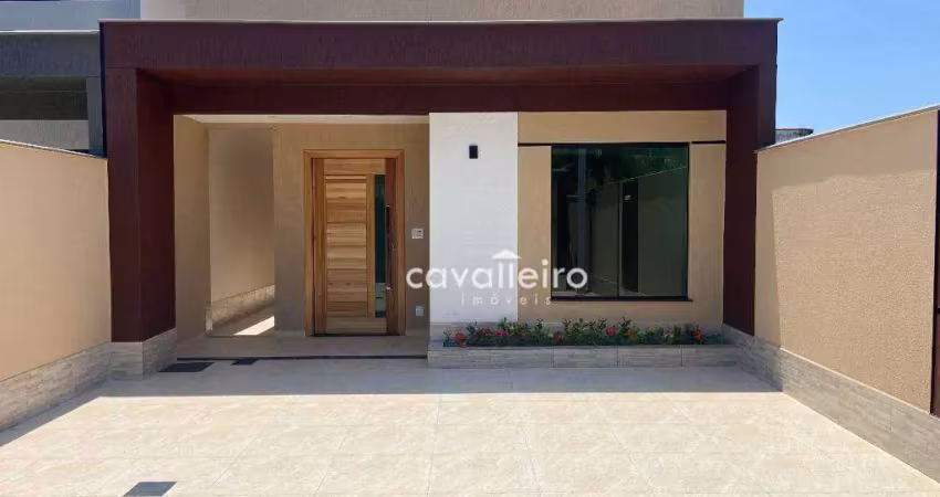 Quatro quartos em  itaipuaçu, área gourmet, 120 m² por r$ 695.000 - jardim atlântico central  - maricá/rj