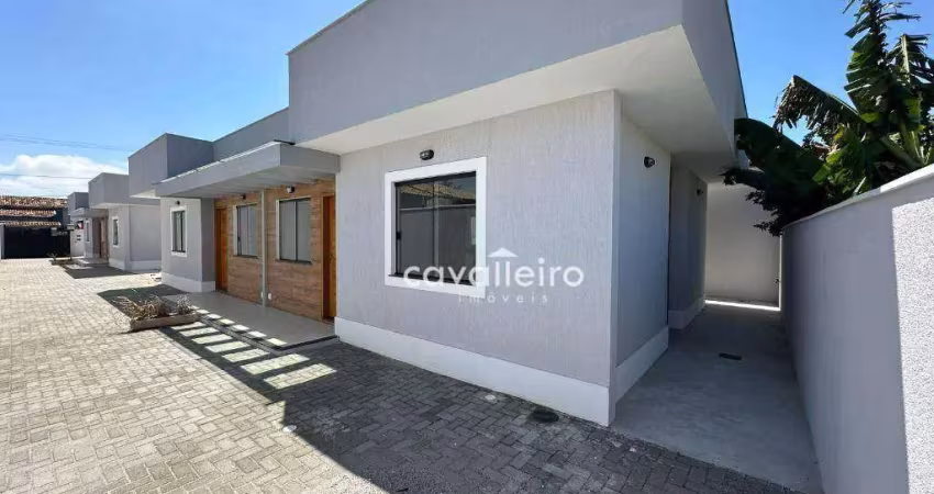 Casa com 2 dormitórios à venda, 70 m² por r$ 320.000,00 - jardim atlântico central (itaipuaçu) - maricá/rj