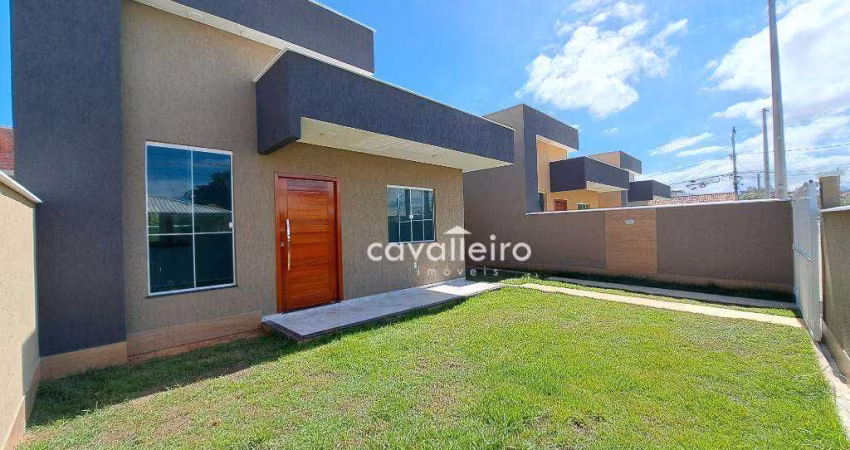 Casa com 2 dormitórios sendo 1 Suíte  e 72 m² a apenas 50 metros da praia de Cordeirinho - Maricá/RJ