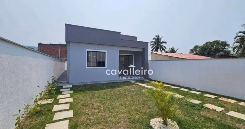 Casa com 3 quartos, próximo da Lagoa das Amendoeiras à venda, 90 m² por R$ 420.000 - São José  do Imbassaí - Maricá/RJ