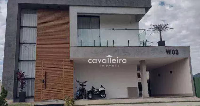 Casa Condomínio Alphaville 1, Área gourmet e Piscina,  com 4 dormitórios à venda, 223 m² por R$ 1.800.000 - Inoah - Maricá/RJ