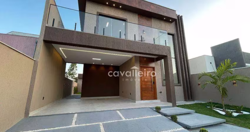 Inacreditável em lote de 240m² - 3 quartos, escritório, piscina e área gourmet no cond. royal garden - pindobas, maricá rj