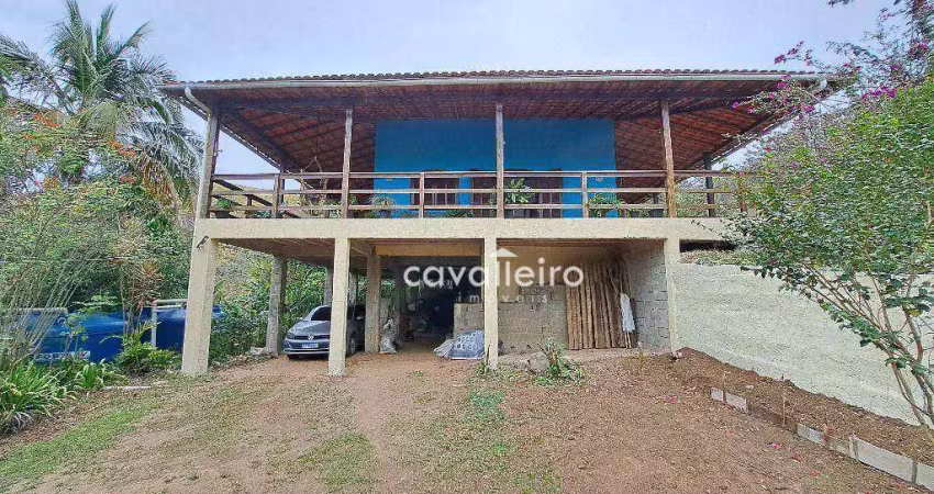 Propriedade com 5.667m² de área, casa principal com 3 quartos.  por r$890.000 - retiro - maricá/rj
