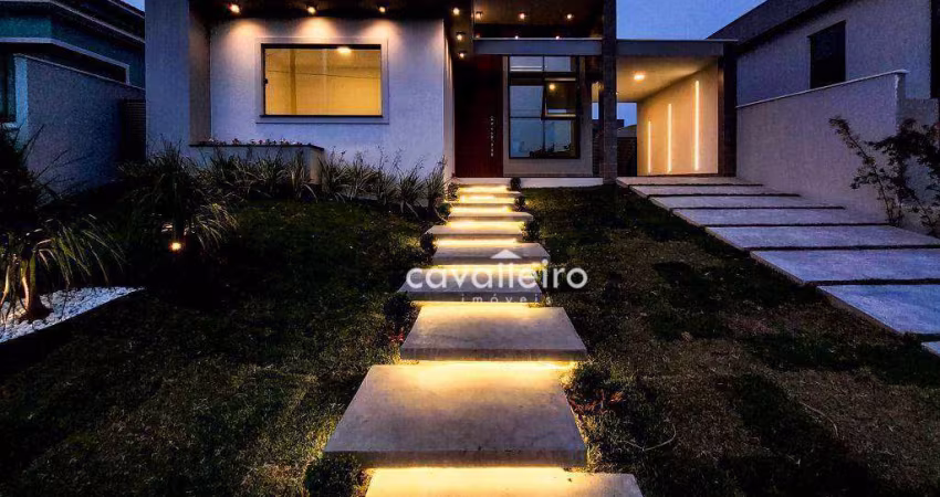 OPORTUNIDADE! CASA DE LUXO NO ALPHAVILLE MARICÁ | 3 QRTS, PISCINA E ÁREA GOURMET IMPERDÍVEL!