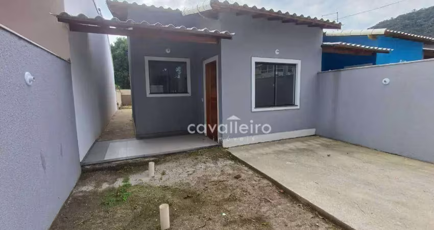 Casa com 2 dormitórios à venda, 74 m² por - bananal (ponta negra) - maricá/rj