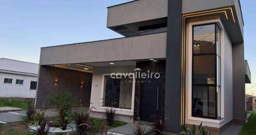 Casa no Condomínio Vivere, 3 quartos, sendo 1 suíte com closet, com 133 m² , à venda por R$ 650.000,00 , Maricá - Rj
