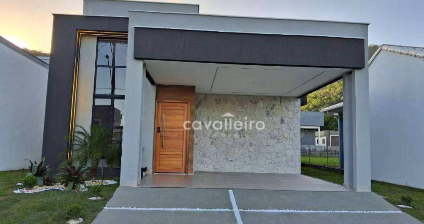 Casa no Condomínio Vivere, 3 quartos com 1 suíte e closet, com 120 m², à venda por R$ 620.000 , Maricá - RJ