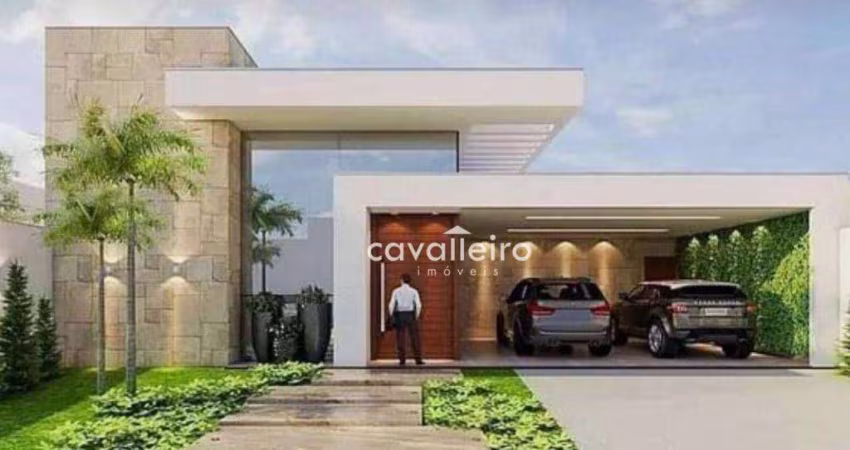 Casa Linear, em Condomínio Fechado, com 100 m² , à venda por R$ 550.000,00 , Maricá - Rj