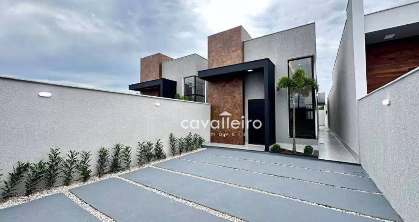 Casa com 3 dormitórios à venda, 96 m² - jardim atlântico central (itaipuaçu) - maricá/rj