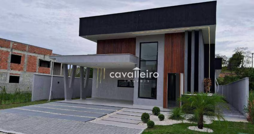 Casa no Condomínio Ubá, 4 quartos , sendo 2 suítes, piscina e área gourmet, à venda por R$ 1.150.000, Maricá - Rj