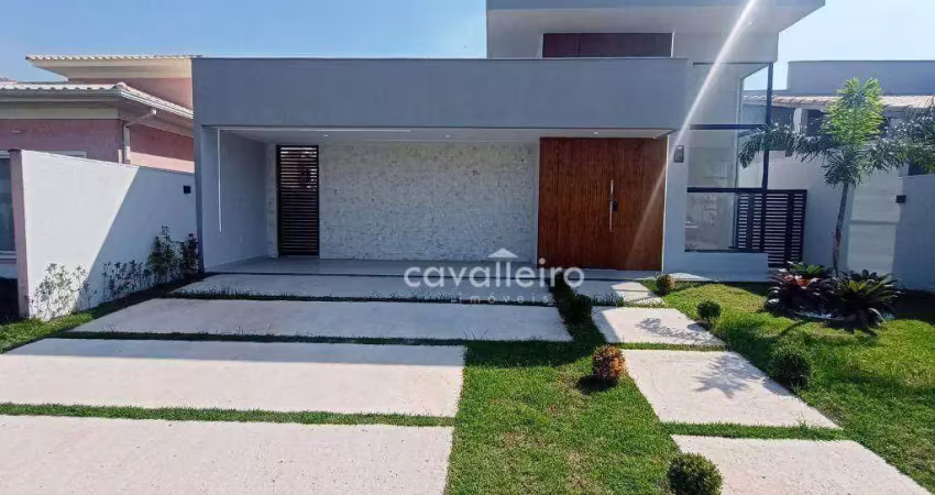 Casa com 3 dormitórios à venda - cajueiros (itaipuaçu) - maricá/rj