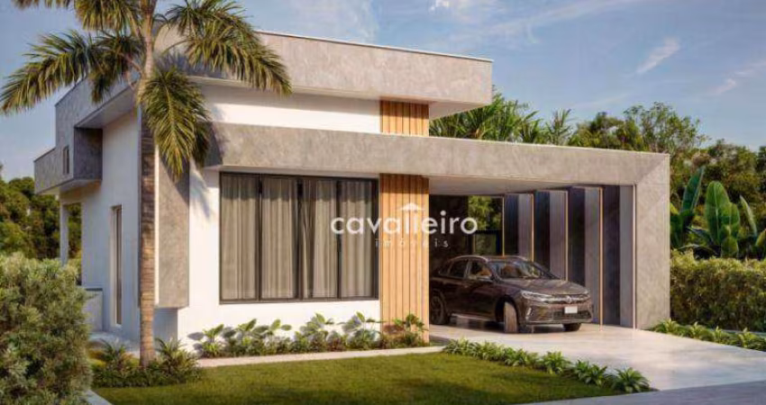Casa no Condomínio Vivere, 3 quartos 1 suíte com closet,  121 m², à venda por R$ 650.000 -Maricá-RJ