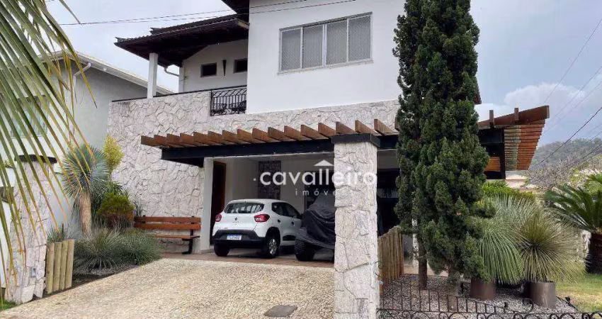 CASA MOBILIADA, 4 QUARTOS - PISCINA, SAUNA, JACUZZI, ÁREA GOURMET - COND. BOSQUE DE ITAPEBA, MARICÁ