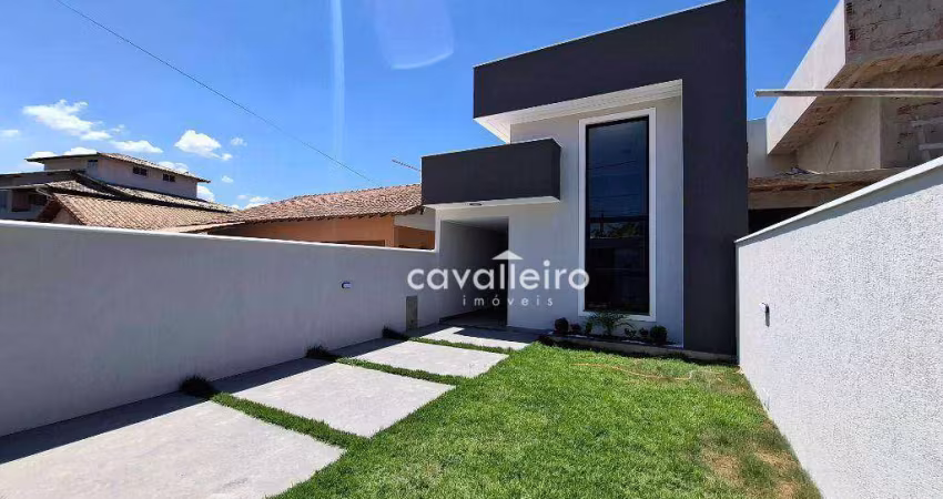 Casa em estilo moderno com 02 quartos, sendo 01 suíte no Jardim Atlnatico leste - Maricá - RJ