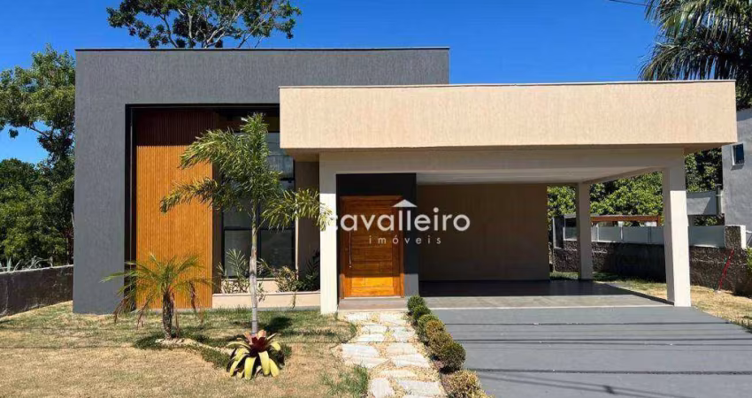 Casa com 3 dormitórios, 1 suíte com closed, 175 m² de área construída- Ubatiba - Maricá/RJ