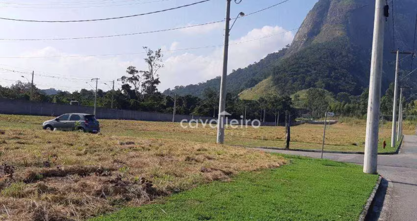 Terreno em condomínio solaris com diferencial metragem de  444 m² por r$ 300.000 - cajueiros (itaipuaçu) - maricá/rj