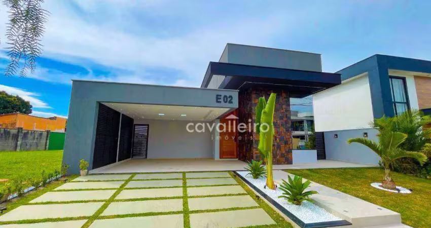 R$1.300.000 – belíssima casa no alphaville maricá com piscina, área gourmet e 3 quartos (2 suítes)