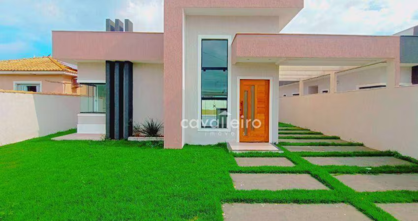 Casa com 3 dormitórios à venda, 111 m² - jardim atlântico leste (itaipuaçu) - maricá/rj